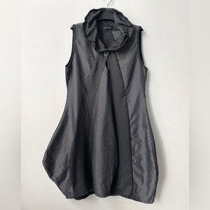 Grey Asymmetrical Sleeveless Dress